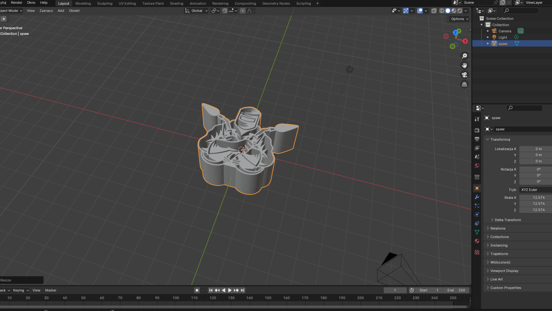 Jest to projekt 3D wykonany przez jednego z pracowników jako jedna z propozycji na logo firmy. W projekcie przedstawiony jest spawacz od pasa w górę ubrany w strój ochronny (kurtka spawalnicza, rękawice oraz maska). Jego ręce skrzyżowane są na piersi i w każdej dłoni trzyma palnik od spawarki MAG.